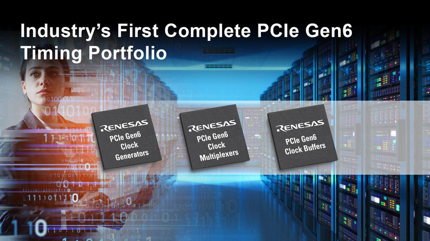Renesas présente les premiers buffers d'horloge et multiplexeurs PCIe Gen6 de l’industrie